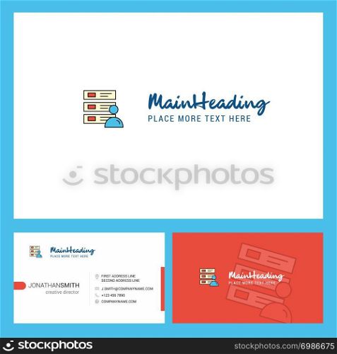 Files Logo design with Tagline & Front and Back Busienss Card Template. Vector Creative Design
