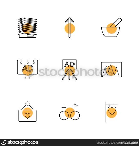 files , up , bowl , ad , bill board , ad, image , heart , female, male , icon, vector, design, flat, collection, style, creative, icons