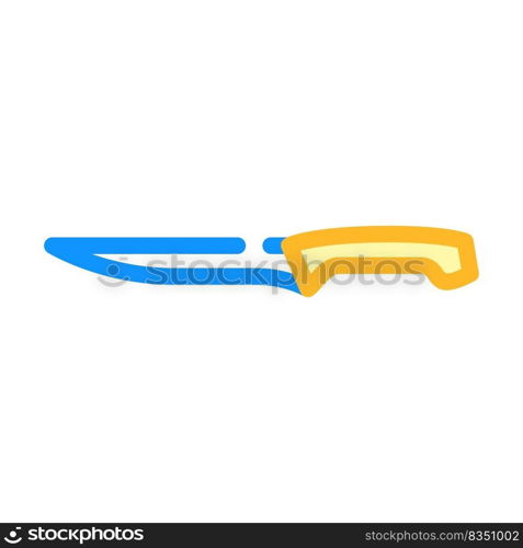fillet knife color icon vector. fillet knife sign. isolated symbol illustration. fillet knife color icon vector illustration