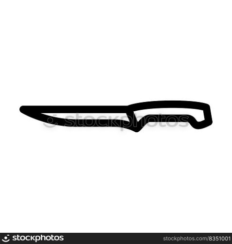 fillet knife line icon vector. fillet knife sign. isolated contour symbol black illustration. fillet knife line icon vector illustration