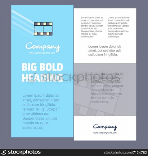 Film Business Company Poster Template. with place for text and images. vector background