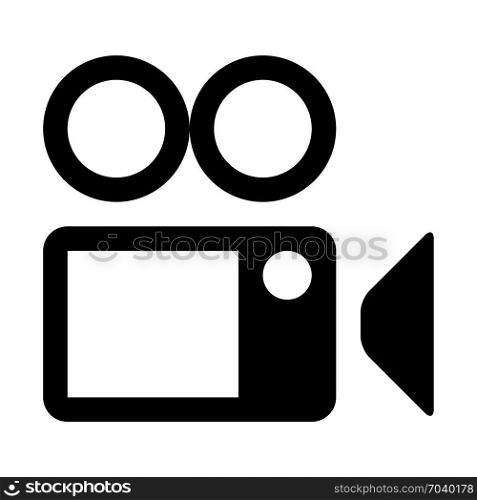 film camera, icon on isolated background