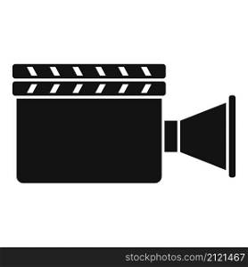 Film clapper icon simple vector. Movie board. Clapperboard cinema. Film clapper icon simple vector. Movie board