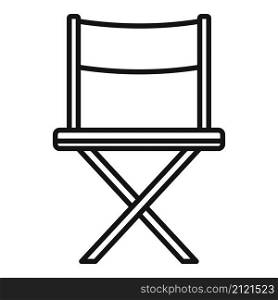 Film director chair icon outline vector. Cinema movie. Hollywood seat. Film director chair icon outline vector. Cinema movie