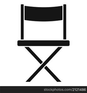 Film director chair icon simple vector. Cinema movie. Hollywood seat. Film director chair icon simple vector. Cinema movie