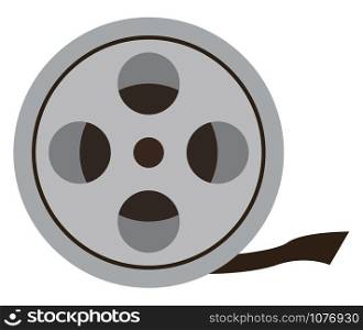 Film for camera, illustration, vector on white background.