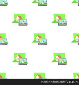 Film frame pattern seamless background texture repeat wallpaper geometric vector. Film frame pattern seamless vector