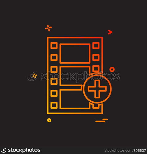 Film icon design vector