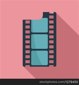 Film icon. Flat illustration of film vector icon for web design. Film icon, flat style