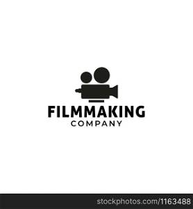 Film logo design template vector isolated illustration