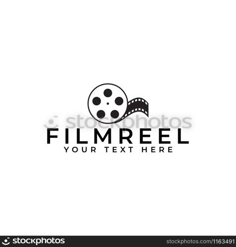 Film logo design template vector isolated illustration