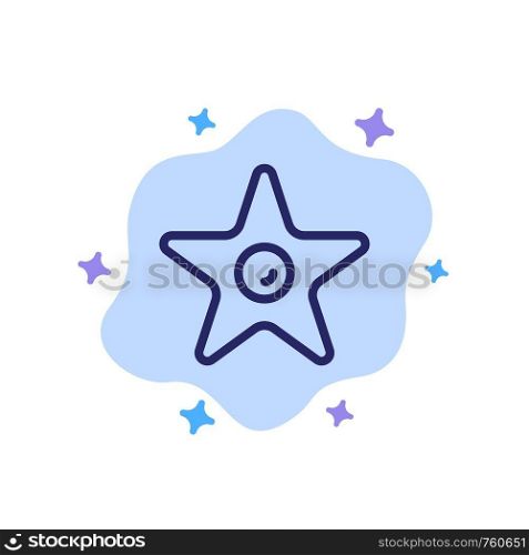 Film, Movie, Studio, Theatre Blue Icon on Abstract Cloud Background