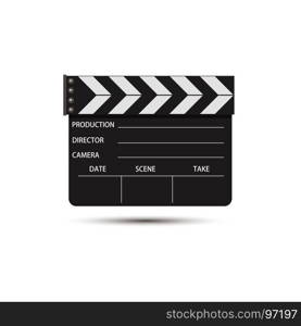 Film movie video icon vector production illustration background cinema flat strip isolated studio design camera