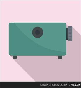 Film projector equipment icon. Flat illustration of film projector equipment vector icon for web design. Film projector equipment icon, flat style