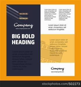 Film roll Business Company Poster Template. with place for text and images. vector background