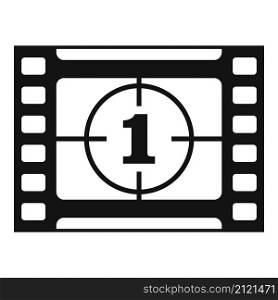 Film stage icon simple vector. Cinema movie. Camera studio. Film stage icon simple vector. Cinema movie