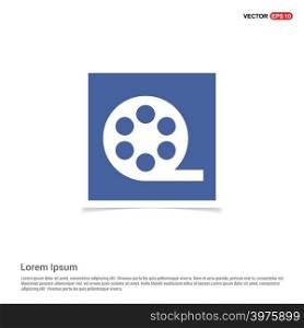 Film strip icon - Blue photo Frame