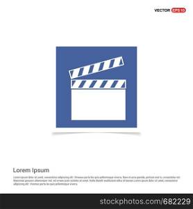Film strip icon - Blue photo Frame