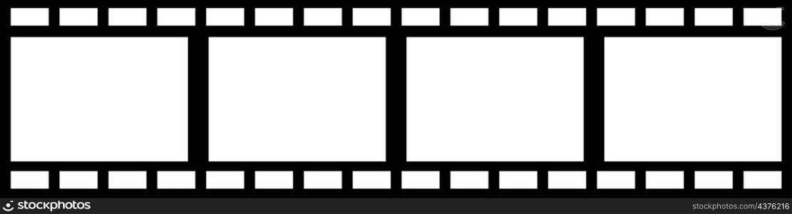 Film strip icon. Cinematography concept. Film symbol. Black background. Old camera. Vector illustration. Stock image. EPS 10.. Film strip icon. Cinematography concept. Film symbol. Black background. Old camera. Vector illustration. Stock image.