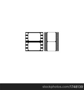 Film strip vector icon illustration background.