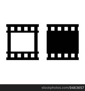 Film strip vector icon illustration background.