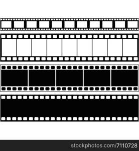 film strips and stamps collection,illustration vector