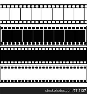 film strips and stamps collection,illustration vector