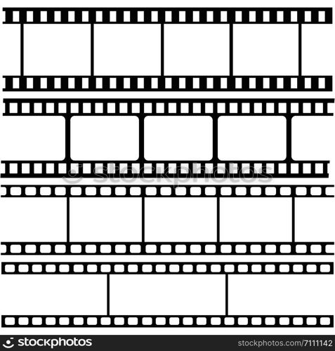 film strips and stamps collection,illustration vector