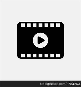 Film ,video icon vector logo design illustration flat style