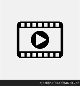 Film ,video icon vector logo design illustration flat style