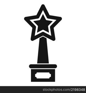 Filmmaker award icon simple vector. Cinema movie. Making horror. Filmmaker award icon simple vector. Cinema movie