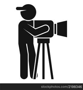 Filmmaker icon simple vector. Film cinema. Video movie. Filmmaker icon simple vector. Film cinema