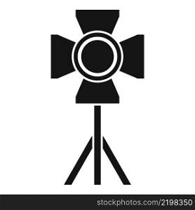 Filmmaker spotlight icon simple vector. Cinema video. Movie camera. Filmmaker spotlight icon simple vector. Cinema video