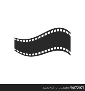 filmstrip logo icon illustration flat design 