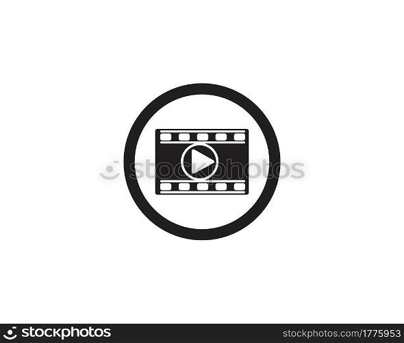 filmstrip Logo Template vector illustration design