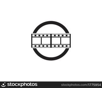 filmstrip Logo Template vector illustration design