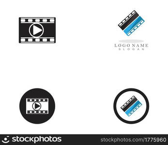 filmstrip Logo Template vector illustration design