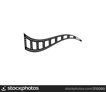 filmstrip Logo Template vector illustration design