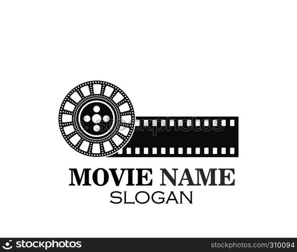 filmstrip Logo Template vector illustration design