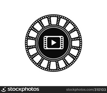 filmstrip Logo Template vector illustration design