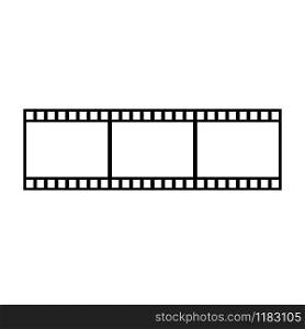 Filmstrip vector icon. Slide frames