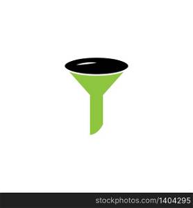Filter, funnel icon, illustration design template