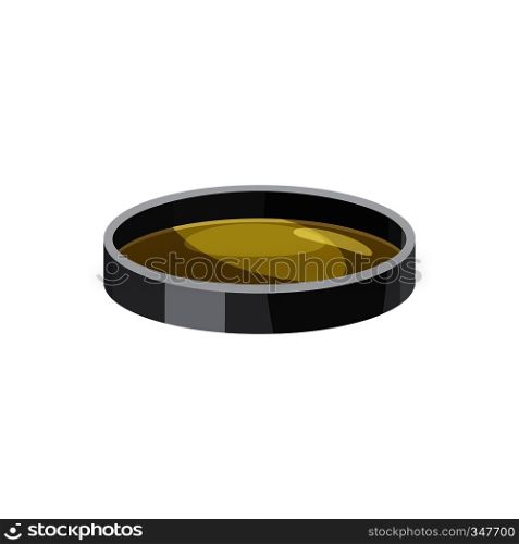 Filter lens icon in cartoon style isolated on white background. Components for photo shooting symbol. Filter lens icon, cartoon style