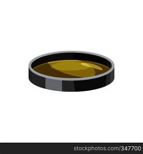 Filter lens icon in cartoon style isolated on white background. Components for photo shooting symbol. Filter lens icon, cartoon style