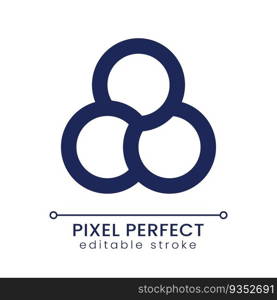 Filter pixel perfect linear ui icon. Overlay effect for video editing. Software tool. Change footage look. GUI, UX design. Outline isolated user interface element for app and web. Editable stroke. Filter pixel perfect linear ui icon