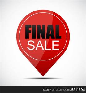 Final Sale Label Vector Illustration EPS10. Final Sale Label Vector Illustration