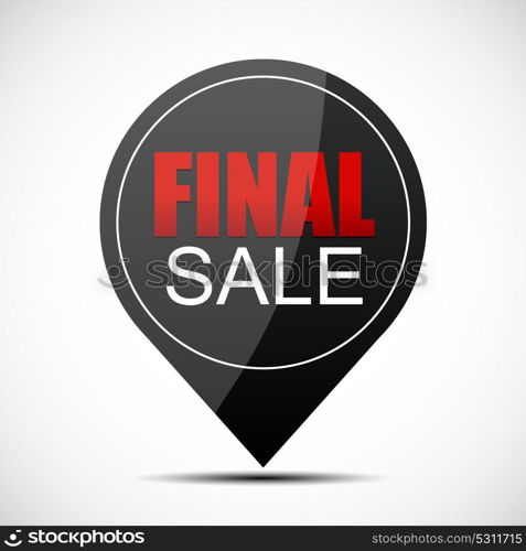 Final Sale Label Vector Illustration EPS10. Final Sale Label Vector Illustration