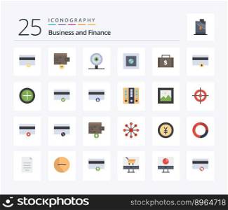 Finance 25 Flat Color icon pack including payments. finance. finance. dollar. safe