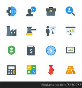 Finance and business icon set