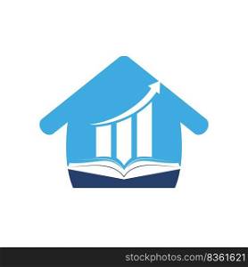 Finance book logo design. Business growth education logo design. 
